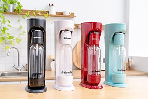 DrinkMate 0.5L Replacement Carbonation Bottles | Compatible with OmniFizz, LUX, and Spritzer | Matte Black, Pack of 2