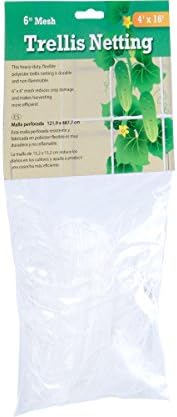 Hydrofarm HGN84 Flexible Polyethylene, 4 x 8', 6" Mesh Trellis Netting, 4x8 Feet