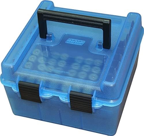 R-100-MAG - Deluxe Ammo Box 100 Round Handle WSM WSSM Ultra Mag, Green, 7.73 x 8 x 4.47"