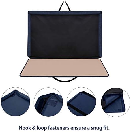 Becko US 1000 Piece Puzzle Board, Portable Case with Trays & Attached Cover