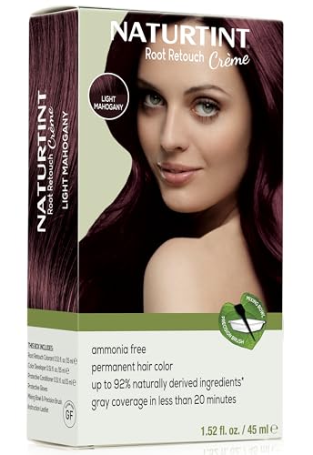 Naturtint Light Brown Root Retouch Crème Permanent Hair Color - Ammonia Free, Conceal Grays, No Artificial Scent, 1.52 Fl Oz