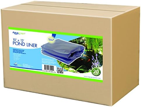 Aquascape 45 Mil EPDM Pond Liner 8 ft x 10 ft, Heavy-Duty Fish-Safe Liner for Ponds, Waterfalls, Fountains, and Water Gardens
