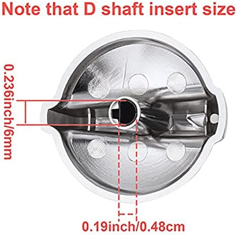 Gejoy WB03T10325 Knobs Burner Control Knobs Compatible with General Electric GE Range Cooktop 2691864 PS3510510(6 Packs)