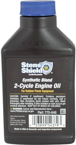 Stens 2-Cycle Engine Oil 770-646, Twenty-Four 6.4 oz. Bottles per case