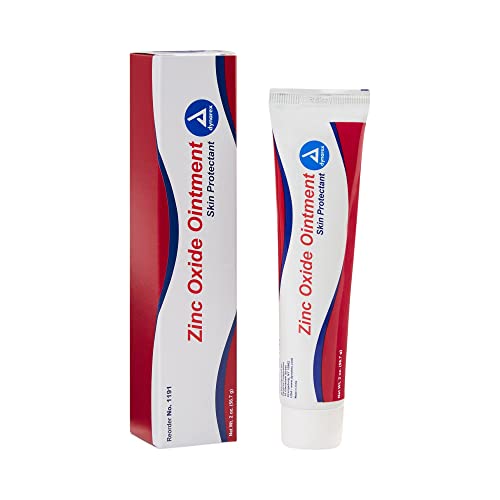 Dynarex Zinc Oxide Ointment, Protective Skin Barrier Ointment, Soothes, Prevents, and Relieves Diaper Rash, Chaffed Skin, and Irritation, White, 3 – 1 oz. Tubes
