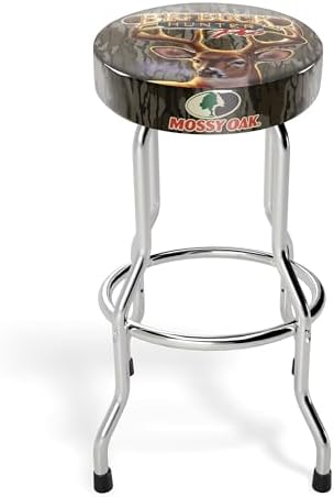 ARCADE1UP Big Buck Hunter Adjustable Stool with Leg Extenders, Padded Seat, Chrome Steel Finish for Home, Bar Stools, & Video Game Chairs, Mossy Oak