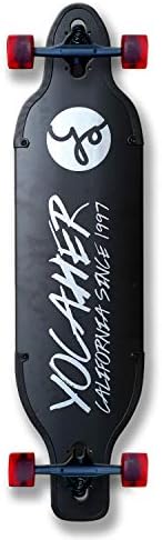 Aluminum Gold or Black Skateboards Longboard Drop Through Deck ONLY or Complete Long Board, for Boys, Girls, Kids, Teens and Adults and for Beginners to Professionals
