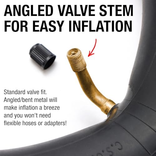 10x2 Inner Tube for Scooters & Power Chairs with an Angled Valve Stem (2-Pack) - Thorn Resistant & 3X Thicker Than OEM - Compatible with 10x1.90