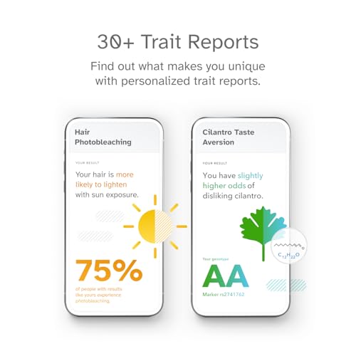 23andMe Ancestry Service - DNA Test Kit, Personalized Genetic Legacy, 4, 500+ Geographic Regions, Ancestry Test, Family Tree, DNA Relative Finder