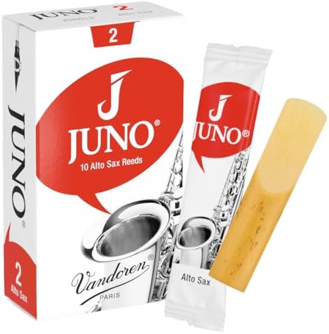 Vandoren JUNO Alto Saxophone Reeds, Strength 3, Box of 10, JSR613