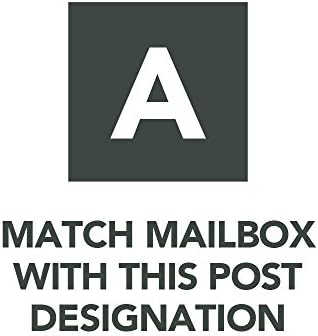 Gibraltar Mailboxes Parsons Medium Capacity Rust-Proof Plastic White, Post-Mount Mailbox, PL10W0201