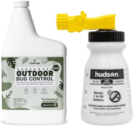 Cedarcide PCO Choice Outdoor Cedar Oil Concentrate Quart Bottle with Sprayer | Cedarwood
