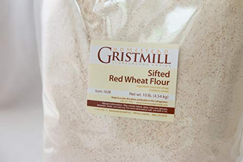 Homestead Gristmill — Non-GMO, Chemical-Free, All-Natural Stone-ground Sifted Red Wheat Flour (10 lb)