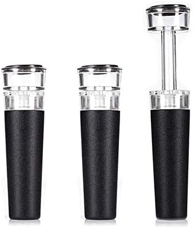 3 Pcs Wine Stopper Vacuum Pump Kits Silicone Wine Bottle Stopper With Built-in Vacuum Wine Saver Pump Keep Wine Fresh Sealing