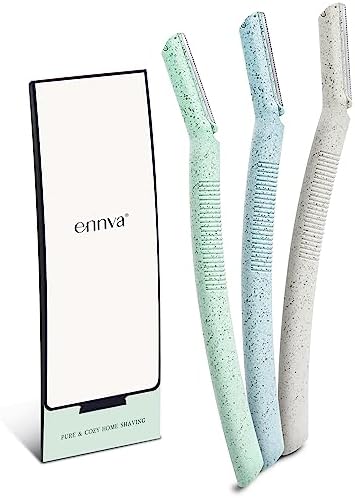 Ennva Disposable Dermaplane Eyebrow & Facial Razors, 6 Pack
