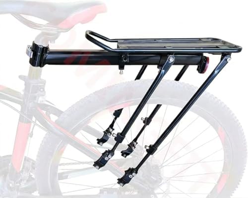COMINGFIT 2026 Upgraded Bicycle Cargo Rack, 180lbs Heavy Duty Bike Rear Rack, 4-Leg Double Strength