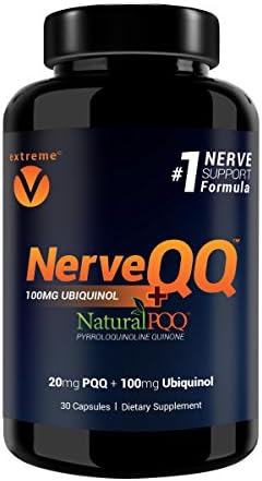 NerveQQ Ultra Advanced Formula Neuropathy Support - #1 Recommended Nerve Growth Factor (NGF) Health and Function. 100mg of Ubiquinol (QH) Plus