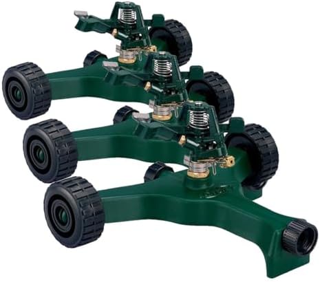 Orbit 58148 Lawn and Garden 1/2-Inch Zinc Impact Sprinkler with Metal Wheel Base
