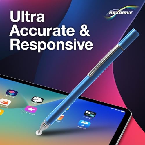 BoxWave Stylus Pen Compatible with Arcade1Up Infinity Game Board (18 in) - FineTouch Capacitive Stylus, Super Precise Stylus Pen - Lunar Blue
