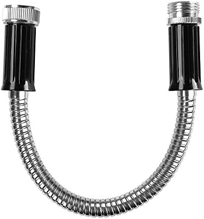Beaulife Metal Garden Hose 100 ft Flexible No Kink Lightweight RV Drinking Water Hose Extension Leader Hose Heavy Duty Outdoor