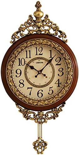 SHISEDECO 29.5" Large Vintage Antique Grandfather Pendulum Wall Clock, Blue
