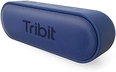 Tribit XSound Go Portable Bluetooth Speaker, 16W, 24H Playtime, Black | IPX7 Waterproof, Custom EQ, XBass, BT5.3, Wireless, Loud Sound, TWS Pairing, Type-C, Outdoor, Home, Travel, Beach, Shower