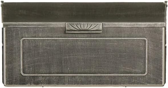 Special Lite Horizon Horizontal Wall Mount Mailbox - Black Aluminum Mailbox for Wall Mount - SHH-1006-BLK