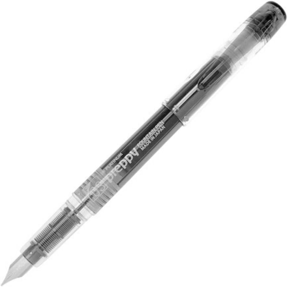 PLATINUM Fountain Pen, Preppy, Fine Nib, Black (1716012.0)