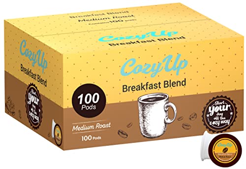 Cozy Up Specialty Dark Coffee Single Serve Pod, 100-Count, Dark Roast | Compatible with Keurig K-Cup