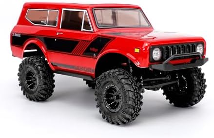 Redcat Racing Ascent-18 Scout II Brushless, 1/18 Scale RC Crawler, 4WD Remote Control Car, Aluminum Chassis, Red/Gold Dust