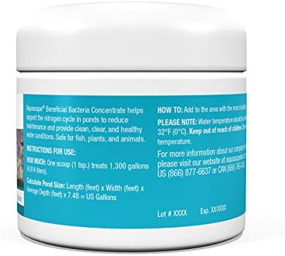 Aquascape Dry Beneficial Bacteria for Pond and Water Features, 8.8 Ounce (Pack of 1), 98948 , white