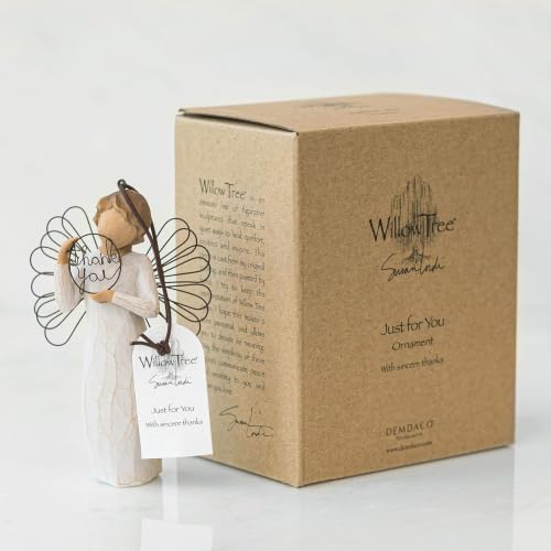 Willow Tree Lots of Love Ornament, Sculpted Hand-Painted Figure | Celebrating Friendship and Sentiment, Cast from a Susan Lordi Original Carving, Cast Resin Keepsake, Ready to Hang
