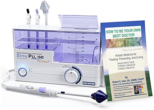 SinuPulse Elite Advanced Nasal Irrigation System, Pulsating Nasal Congestion Relief & Sinus Rinse Machine, More Effective Than Neti Pot