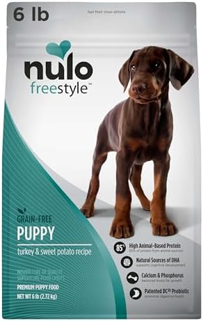 Nulo Freestyle Dry Puppy Food - Salmon & Peas, Premium Grain Free Dog Food for Puppies, Natural, High Protein Kibble with DHA, Omega 3 & Probiotics