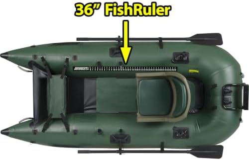 Sea Eagle 285 Frameless Inflatable 9’ Pontoon Fishing Boat - 1 Person- Lightweight, Portable-Perfect for Hunting & Fishing-Sets up in 5 Minutes
