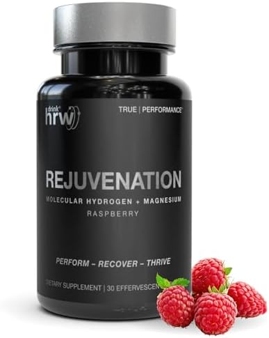 DrinkHRW REJUVENATION Molecular Hydrogen Water Tablets Unflavored, 30 Count
