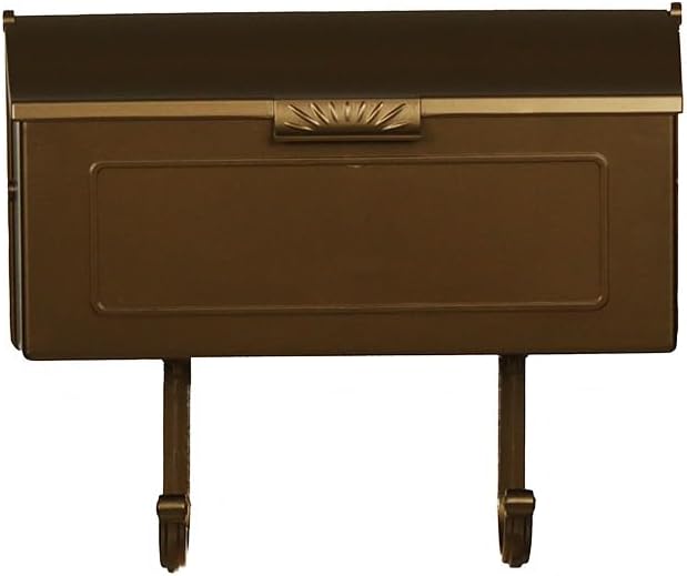 Special Lite Horizon Horizontal Wall Mount Mailbox - Black Aluminum Mailbox for Wall Mount - SHH-1006-BLK