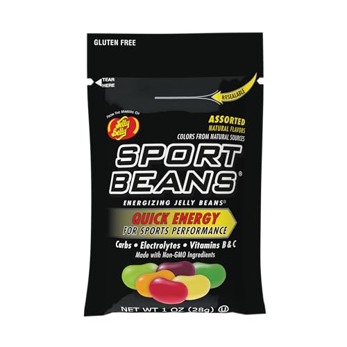 Jelly Belly Sport Beans - Energizing Jelly Beans - Assorted Flavors, 24 x 1 Ounce Bags | sports-nutrition-endurance-and-energy-chews