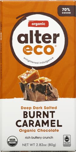 Alter Eco | Dark Chocolate Bars | Pure Dark Cocoa, Fair Trade, Organic, Non-GMO, Gluten Free (Brown Butter)