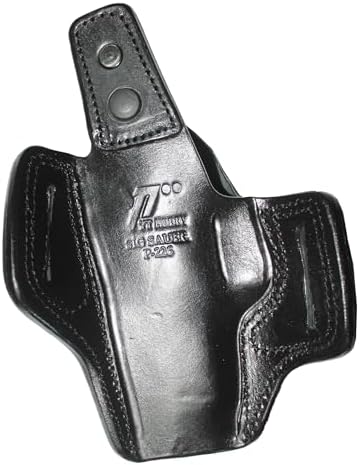 YT HOBBY Handmade Leather OWB Carry Two Slot Thumb Break Gun Holster for Sig P226