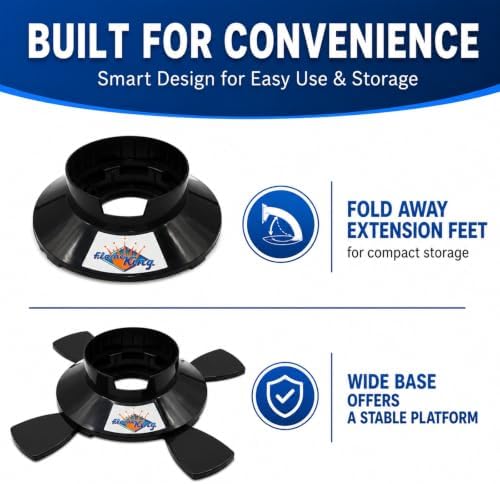 Flame King YSN1LBB Propane Base for 1LB and 1/2LB Propane Canisters for Safety and Stability