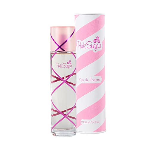 Pink Sugar Eau de Toilette Perfume for Women, Floral + Fruity Scent, Notes of Raspberry, Cotton Candy, and Vanilla, Sweet and Sensual Fragrance