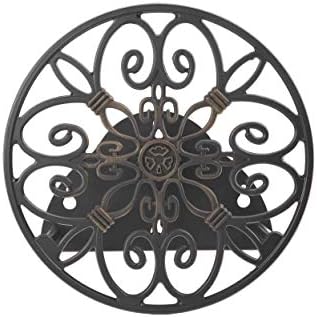 Liberty Garden Products 670 Wall Mounted Decorative Hose Butler, Holds 125-Feet of , Black