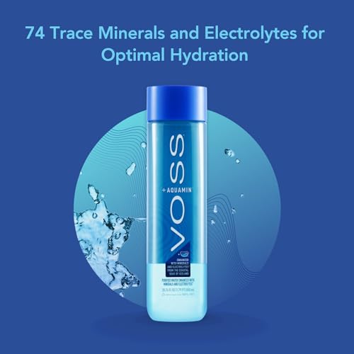 VOSS+ Aquamin Enhanced Water - 12 Pack Bottles, 850ml - Purified Hydrating