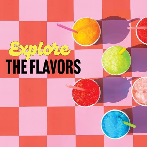 Hawaiian Shaved Ice Syrup Variety Pack - 10 Premium Snow Cone Flavors - Long-Lasting Shaved Ice Flavorings for Home & Business Use - 16oz Bottles