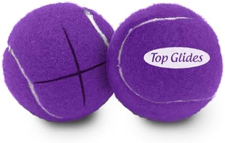 AMP Top Glides Precut Walker Tennis Ball Glides (Gray)