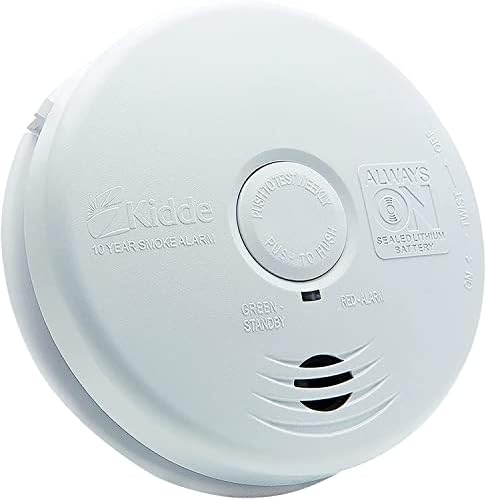 Kidde Hardwired Smoke Detector, 10-Year Battery Backup, Interconnect, Test-Silence Button