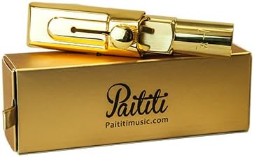 Paititi Professional Gold Plated Alto Saxophone Metal Mouthpiece #6