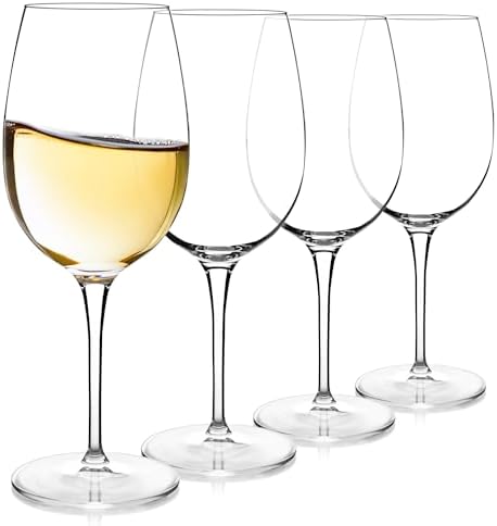 Luigi Bormioli Crescendo Bourgogne Wine Glasses - Clear, Set of 4