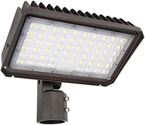 kadision 200W LED Flood Light, Dusk-to-Dawn Photocell, Slip Fitter Mount